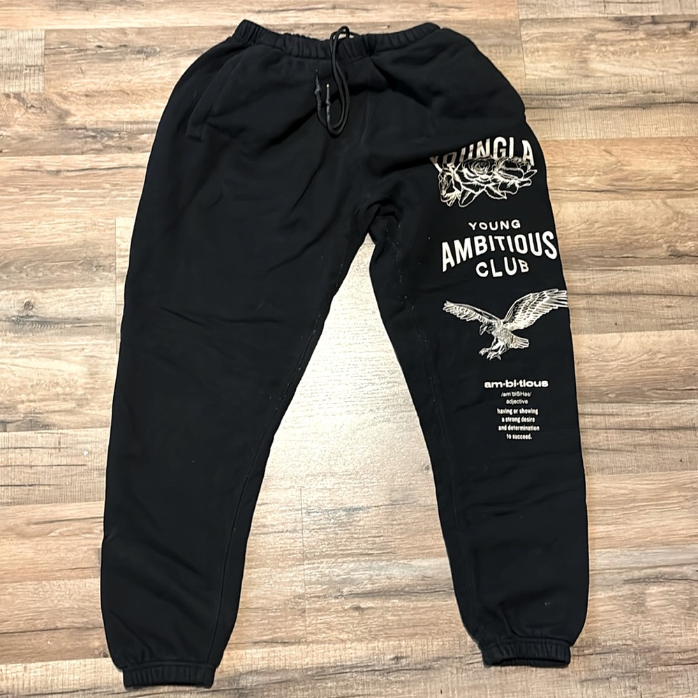 Young LA Immortal Sweatpants - Black & Cream